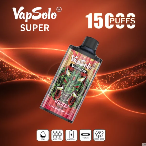 Vapsolo Super 15000 Puffs 2% 5% Basso contenuto di nicotina alla rinfusa Acquista penna per vaporizzatori usa e getta ricaricabile all'ingrosso - ClueVape - 5