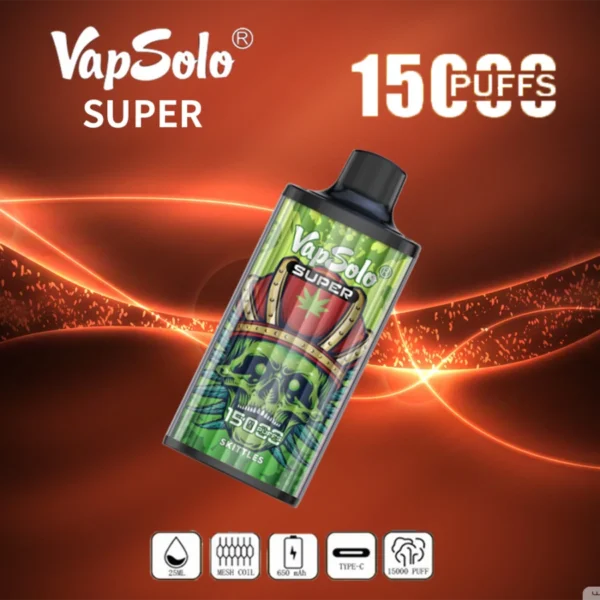 Vapsolo Super 15000 Puffs 2% 5% Basso contenuto di nicotina alla rinfusa Acquista penna per vaporizzatori usa e getta ricaricabile all'ingrosso - ClueVape - 8