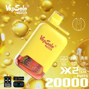 VapSolo Twins 20000 Puffs 2% 5% Alacsony nikotin tartalmú, újratölthető, eldobható Vapes Pen tömeges vásárlás Nagykereskedelmi - ClueVape - 17