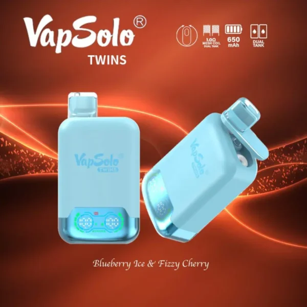 VapSolo Twins 20000 Puffs 2% 5% Alacsony nikotin tartalmú, újratölthető, eldobható Vapes Pen tömeges vásárlás Nagyker - ClueVape - 12