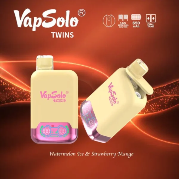 VapSolo Twins 20000 Puffs 2% 5% Alacsony nikotin tartalmú, újratölthető, eldobható Vapes Pen tömeges vásárlás Nagykereskedelmi - ClueVape - 14