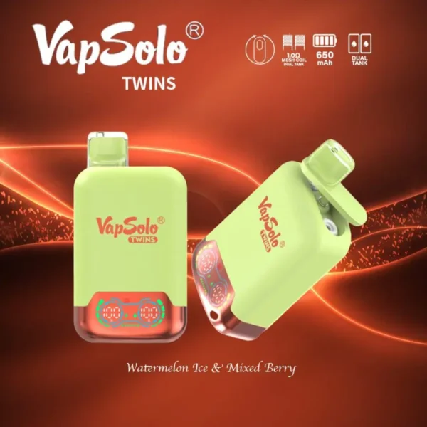 VapSolo Twins 20000 Puffs 2% 5% Alacsony nikotintartalmú, újratölthető, eldobható Vapes toll tömeges vásárlás Nagyker - ClueVape - 5