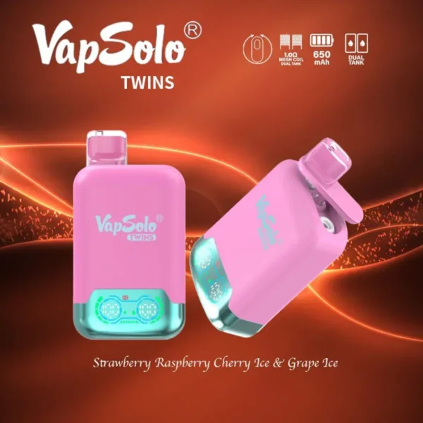 VapSolo Twins 20000 Puffs 2% 5% Alacsony nikotintartalmú, újratölthető, eldobható Vapes toll tömeges vásárlás Nagyker - ClueVape - 6