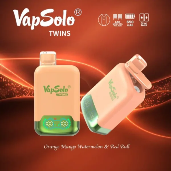 VapSolo Twins 20000 Puffs 2% 5% Alacsony nikotintartalmú, újratölthető, eldobható Vapes toll tömeges vásárlás Nagyker - ClueVape - 9