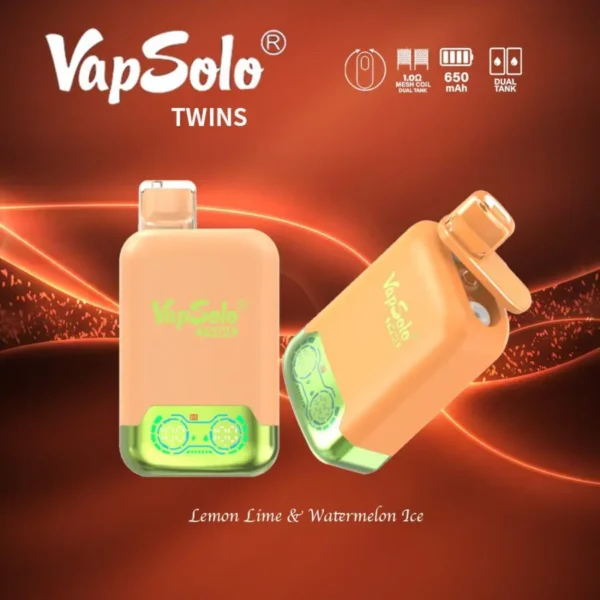 VapSolo Twins 20000 Puffs 2% 5% Alacsony nikotin tartalmú, újratölthető, eldobható Vapes Pen tömeges vásárlás Nagyker - ClueVape - 10