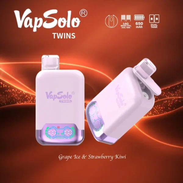 VapSolo Twins 20000 Puffs 2% 5% Alacsony nikotintartalmú Újratölthető Eldobható Vapes Pen Tömeges Vásárlás Nagyker - ClueVape - 11