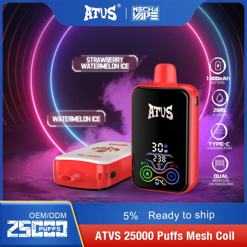 Warum ATVS 25000 Puffs Dual Mesh 5% wiederaufladbare Einweg-Vapes mit niedrigem Nikotingehalt die ideale Wahl für Großeinkäufe sind – ClueVape – 1