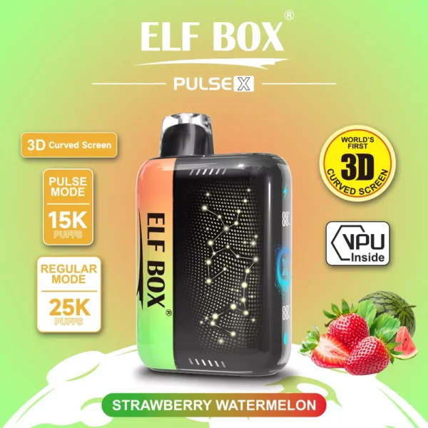 Elf Box Pulse X 25000 Puffs Dual Mesh 0% 2% 3% 5% Low Nicotine 3D Curved LED Screen Rechargeable Disposable Vapes Pen Bulk Buy Wholesale - ClueVape - 5