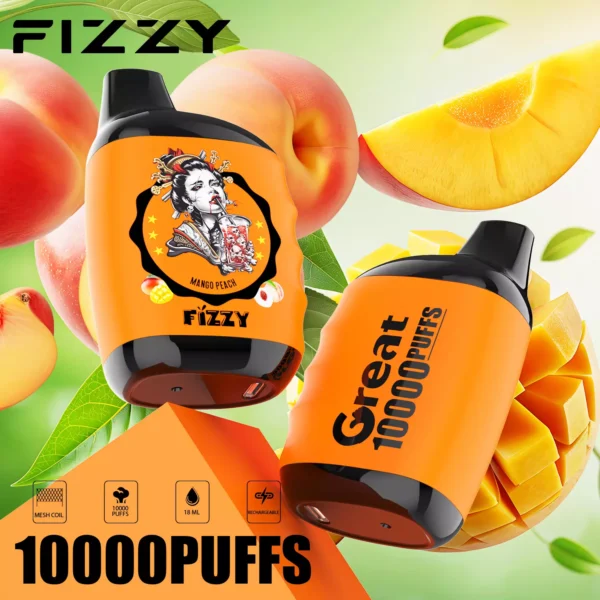 Fizzy Great 10000 Puffar 2% 5% Lågt nikotinhalt, uppladdningsbara engångsvapes Penna Bulk Köp Partihandel - ClueVape - 7