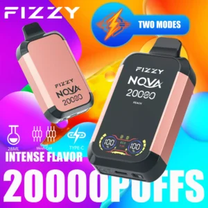 Fizzy Nova 20000 Puffs Dual Mesh 2% 5% Low Nicotine Rechargeable Disposable Vapes Pen Bulk Buy Wholesale - ClueVape - 9