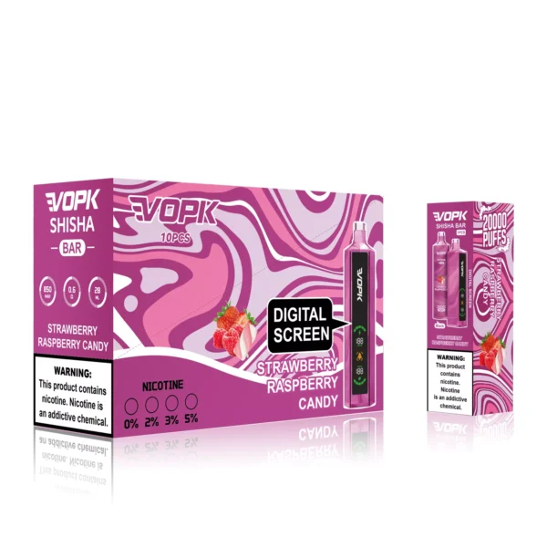 VOPK Shisha Bar 20000 Puffs 0% 2% 3% 5% Low Nicotine Rechargeable Disposable Vapes Pen Bulk Buy Wholesale - ClueVape - 10