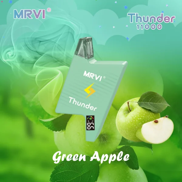 MRVI Thunder 11000 Puffs Digital Skärm 2% 3% 5% Låg nikotin uppladdningsbara engångsvapes Penna Bulk Köp Partihandel - ClueVape - 11
