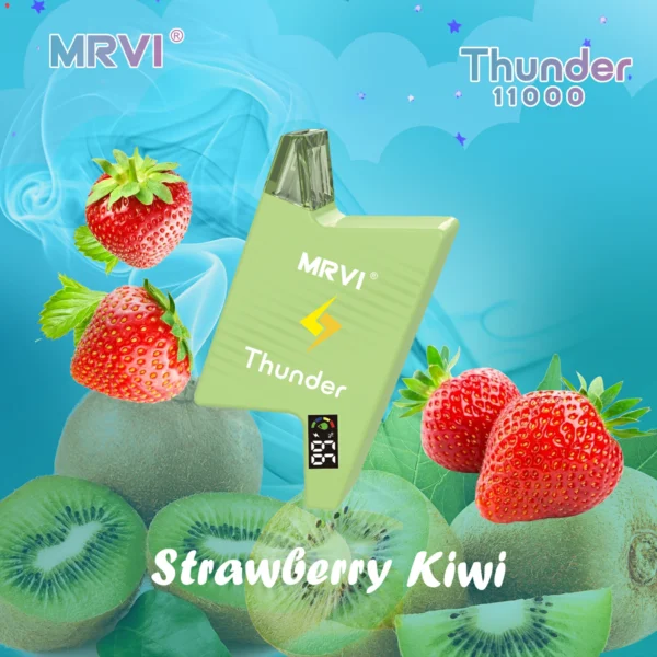 MRVI Thunder 11000 Puffs Digital Skärm 2% 3% 5% Låg nikotin uppladdningsbara engångsvapes Penna Bulk Köp Partihandel - ClueVape - 6