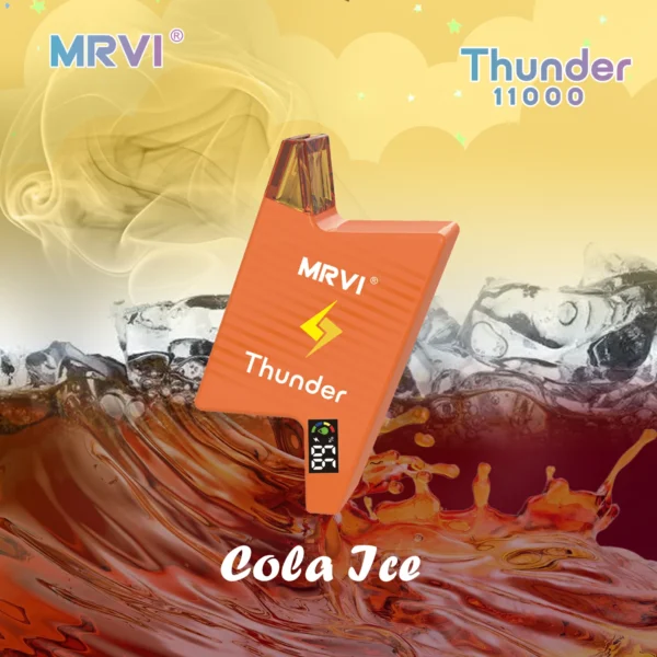 MRVI Thunder 11000 Puffs Digital Screen 2% 3% 5% Låg nikotin uppladdningsbara engångsvapes Penna Bulk Köp Partihandel - ClueVape - 8
