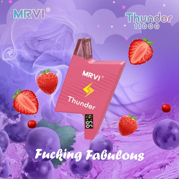 MRVI Thunder 11000 Puffs Digital Skärm 2% 3% 5% Uppladdningsbar engångsvapes med låg nikotinhalt Penna Bulk Köp Partihandel - ClueVape - 9