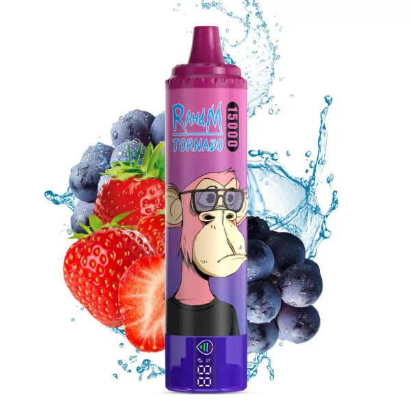 RahdM Tornado 15000 Puffs Wyświetlacz LED 2% Niskonikotynowy Akumulator Jednorazowy Vapes Pen Luzem Kup hurtowo - ClueVape - 10