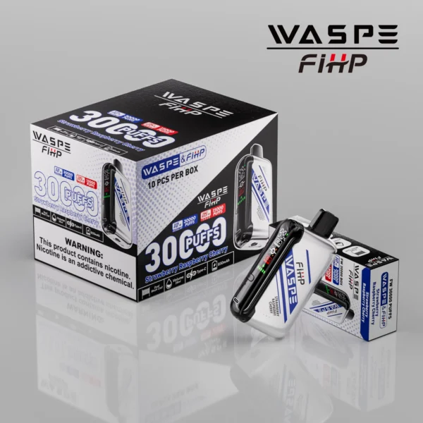 WASPE FIHP 30000 Puffs Dual Mesh 0% 2% 5% LED Display Low Nicotine Rechargeable Disposable Vapes Pen Bulk Buy Wholesale - ClueVape - 15