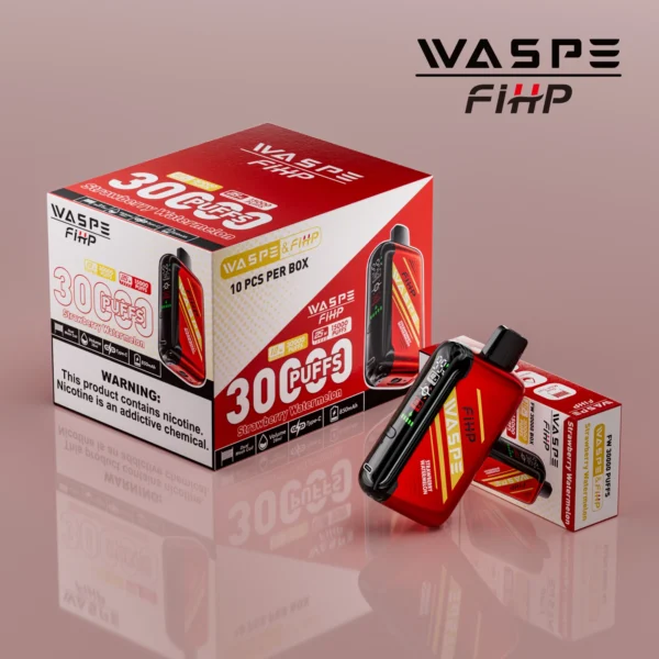 WASPE FIHP 30000 Puffs Dual Mesh 0% 2% 5% LED Display Low Nicotine Rechargeable Disposable Vapes Pen Bulk Buy Wholesale - ClueVape - 9