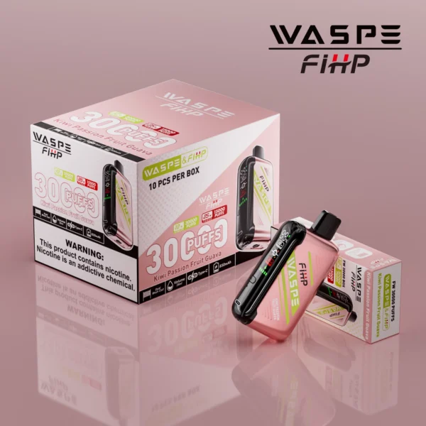 WASPE FIHP 30000 Puffs Dual Mesh 0% 2% 5% LED Display Low Nicotine Rechargeable Disposable Vapes Pen Bulk Buy Wholesale - ClueVape - 5