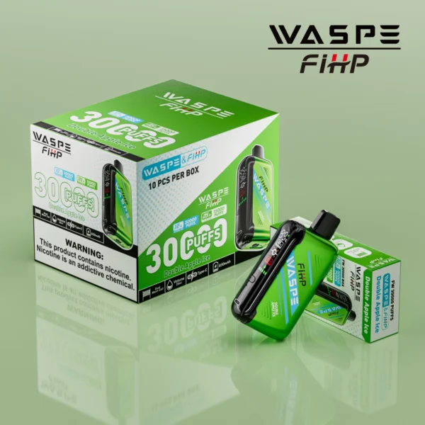 WASPE FIHP 30000 Puffs Dual Mesh 0% 2% 5% LED Display Low Nicotine Rechargeable Disposable Vapes Pen Bulk Buy Wholesale - ClueVape - 8