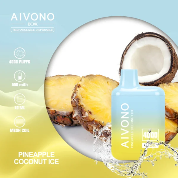 AIVONO AIM BOXX 4000 Puffs 0% 2% 5% Stylo à vape jetable rechargeable à faible teneur en nicotine en vrac Acheter en gros - ClueVape - 3