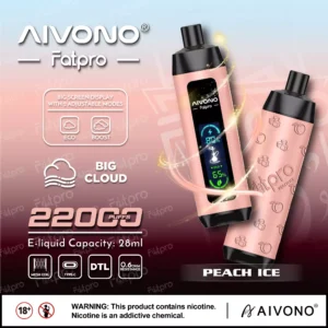 AIVONO Fatpro 22000 Rookwolken Waterpijp Digitaal scherm 0% 2% 3% 5% Oplaadbare wegwerpvapes-pen met laag nicotinegehalte Bulk kopen groothandel - ClueVape - 12