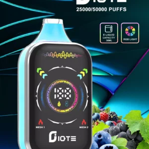 IQTE 50000 Rookwolken Dual Mesh RGB Volledig scherm 0% 2% 5% Oplaadbare wegwerpvapes-pen met laag nicotinegehalte Bulk Koop groothandel - ClueVape - 17