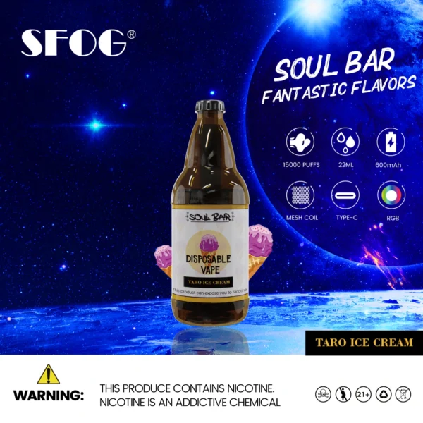 SFOG SOUL BAR 15000 Puffs RGB 5% Caneta Vapes descartáveis ​​recarregáveis ​​com baixo teor de nicotina em massa Compre no atacado - ClueVape - 16