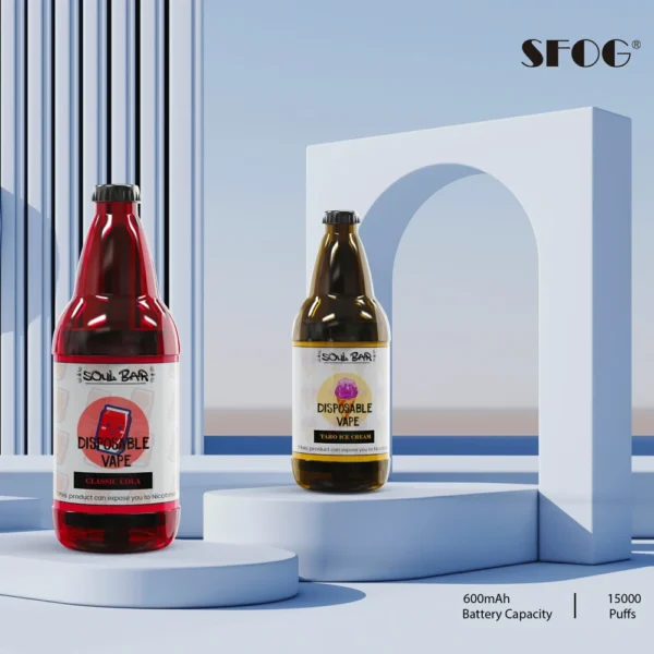 SFOG SOUL BAR 15000 Puffs RGB 5% Caneta Vapes descartáveis ​​recarregáveis ​​com baixo teor de nicotina em massa Compre no atacado - ClueVape - 1