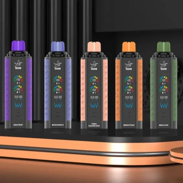 VASY OSSU 30000 Puffs Vodní dýmka Shisha Dual Mesh Full Screen 0% 5% Nízký obsah nikotinu Nabíjecí jednorázové vapes Pen Hromadně Koupit velkoobchod – ClueVape – 8